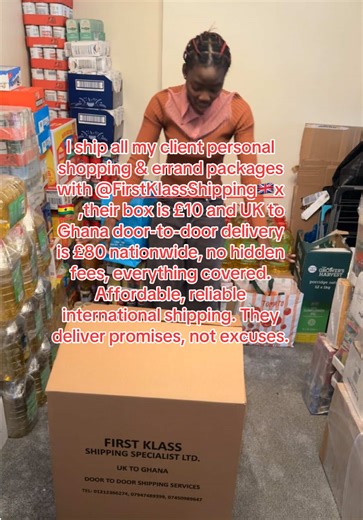 Affordable UK to Ghana Shipping with First Klass Shipping