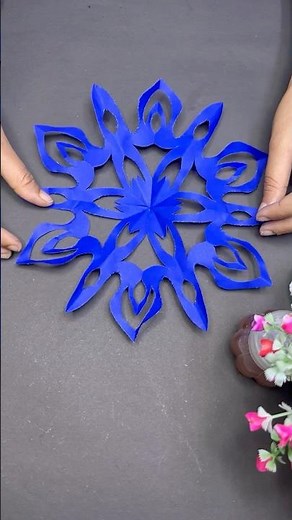 Beautiful home decor paper cutting #paper #blue