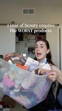 The WORST products o used up last year #empties #beautyempties empties