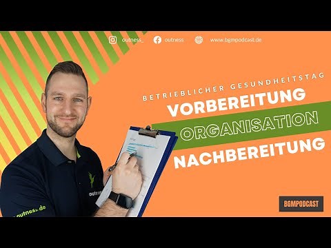Gesundheitstag | Vorbereitung, Organisation, Nachbereitung des betrieblichen Gesundheitstages (BGF)