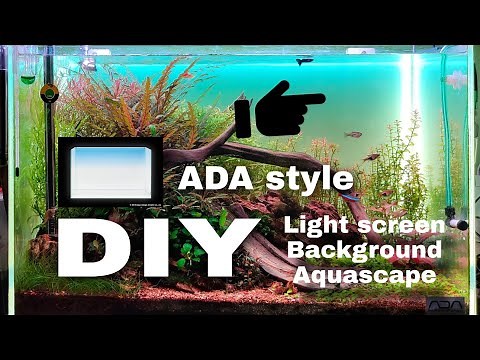 DIY Light Screen Aquascape ADA Style Background aquarium