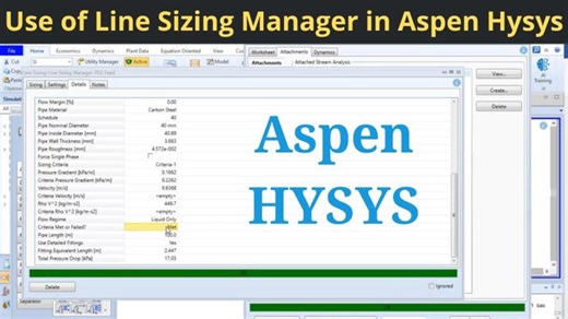 Line Sizing in Aspen HYSYS: Key Considerations and Best Practices | Akshay Meshram posted on the topic | LinkedIn
