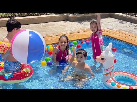 تحدي مين الاسرع في المسبح | فعاليات في المسبح | يوم بالمسبح وعشنا أجواء الصيف