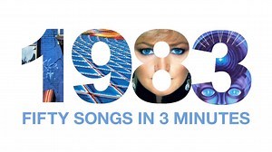 Samples of more than 50 songs from 1983 mixed together into one 3-minute song. We've released a new music video every Thursday for the month of October— catch the previous' weeks for 1979, 1980, 1981 and 1982! Links below. Featuring: Billy Joel, Bonnie Tyler, Corey Hart, Cyndi Lauper, David Bowie, Def Leppard, Dio, Eurythmics, The Fixx, Grandmaster Flash & Melle Mel, Greg Kihn Band, Herbie Hancock, Huey Lewis & The News, Irene Cara, Journey, Kraftwerk, Lionel Richie, Madonna, Mtume, Nena, New Or