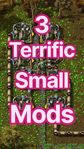 TERRIFIC SMALL MODS !!!! #factorio #factoriospaceage