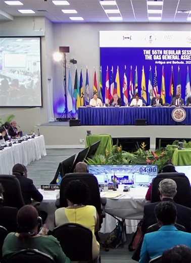 The OAS held its 55th General Assembly in Antigua and Barbuda from June 25 to 27. #OASassembly  https://youtube.com/shorts/mAGlLJdSptM | Organization of American States (OAS) | Facebook