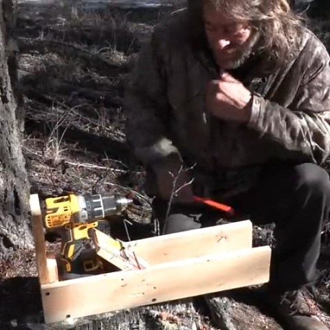 18K views · 622 reactions | Dewalt Drill Automatic Fish Catcher Catch & Cook Ice Fishing | Ovens Rocky Mountain Bushcraft | Facebook