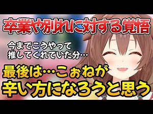 [Inugami Korone] Korone talks about her feelings on Hololive members graduating and her own resol...