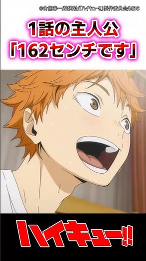 【ハイキュー!!】1話の主人公｢162センチです｣#ハイキュー #ゆっくり解説