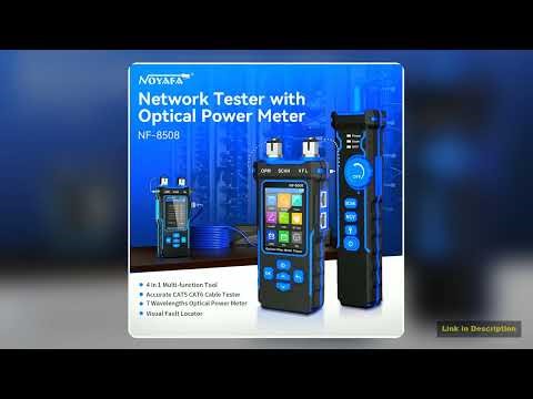 NOYAFA NF8508 Cable Tracker LAN Optical Power Meter Tester LCD Display Measure Length Wiremap