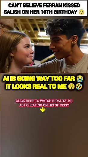 CAN'T BELIEVE Salish Matter kissed Ferran on her 16th birthday?😳#shorts #trending #viral #love #cute