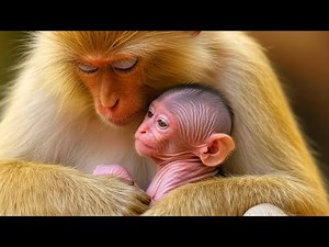 🔴 LIVE: 😍 Heartwarming Scene — Baby Monkey Cuddles with Loving Mom