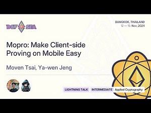 Mopro: Make Client-side Proving on Mobile Easy | Devcon SEA