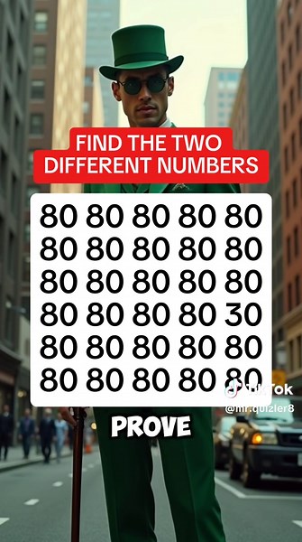 Find the two different numbers. different numbers. #riddle #riddlechallenge #riddletime #riddles #riddler #riddlequestion #answer #usa🇺🇸 #riddleoftheday #riddlegame #riddle