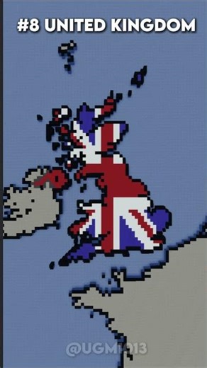 Strongest Countries in the world | #geography #edit #minecraft #shorts