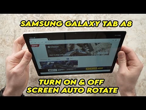 Samsung Galaxy Tab A8 : How to Turn ON & OFF Screen Auto Rotate