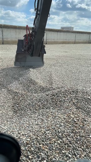 Grading 20mm stone to cover the existing brick floor. Summer days can’t come back soon enough. #rototilt #planthire #construction #mostlydiggers #tiltylife | Broxted Plant Hire Ltd