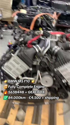 IronClad Auto Parts on Instagram: "Bmw M5 F10 S63B44B Fully complete used engine on 84.000km in perfect condition with 6 months international warranty"