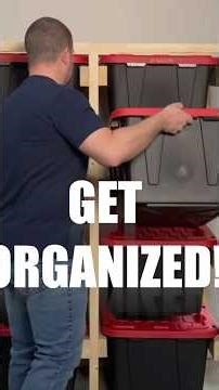 DIY Storage Tote Storage Rack With Free Plans