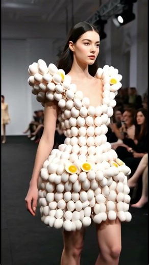 عالم أزياء غير طبيعي… فساتين خيالية بتخطف العين 👗✨ 9 #fashion #green #dress #model #art #runway