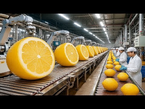 Inside a Modern Lemon Factory: How Lemons Are Cleaned, Processed & Refined
