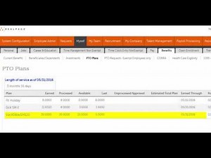 Checking Time Off Balances in UltiPro