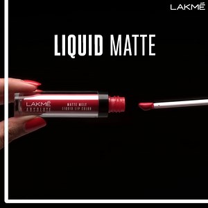 6.9K reactions · 124 shares | Lakmé Absolute Matte Melt Liquid Lip Color brings to you intense matte finish in 8 lush shades. A shade for every mood! | I Love Lakme | Facebook