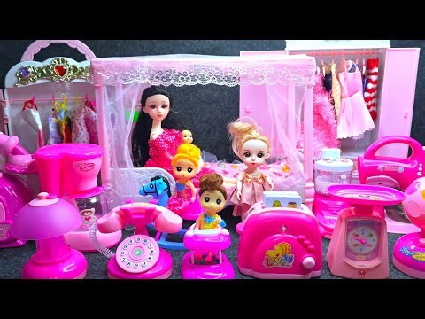11 Minutes Satisfying Unboxing 🎀 Super Royal Princess Furniture PlaySet, Cute Doll Toys Review ASMR