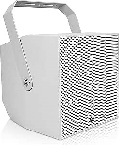 Sound Town 2-Way 12" Coaxial IP55 Weatherproof Outdoor Loudspeaker w/U-Bracket, Surface-Mount Installation, 8Ω, Gray (TITAN-12G)