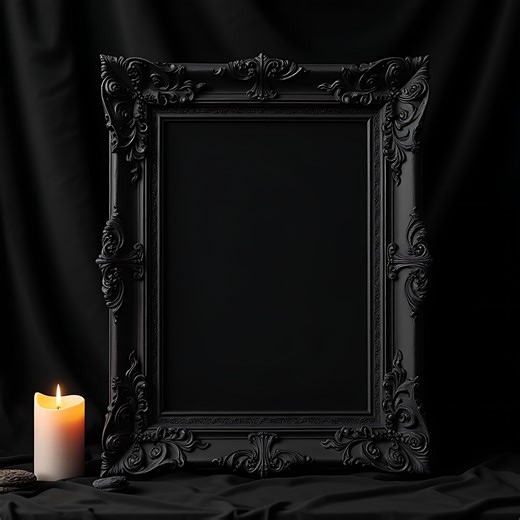 8x10 Gothic Dark Frame Mockup | Digital Frame | Gothic Home Decor | Gothic Frame | Baroque Frame | Gothic Wall Art | Frame | Poster Frame | - Etsy
