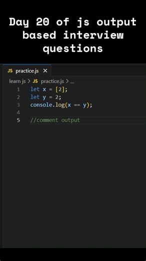 Day 20 of js output based interview questions #coding #javascript #viralshorts #viral