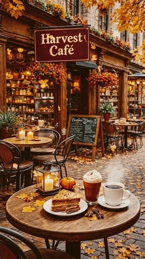 POV: You found the coziest Autumn Café 🍂☕ Relaxing Fall Ambience