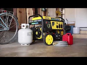 Champion 6500-Watt Tri-Fuel Portable Generator with Electric Start and CO Shield® (Overview 201169)