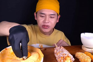 Delicious| Buldak Cheese Fondue | Corn Dog | Chicken Nuggets| Cheese Balls And sticks | #mukbang #asmr #food #foodlover | yummyfoodmukbang