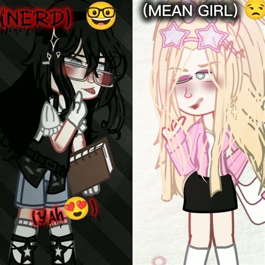 @Nerd vs popular#BabyKaely#Gacha Club