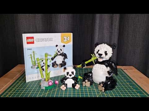 Lego Creator 3in1 31165 - Wild Animals - Panda Family - Speed Build #lego #legocreator #legopanda