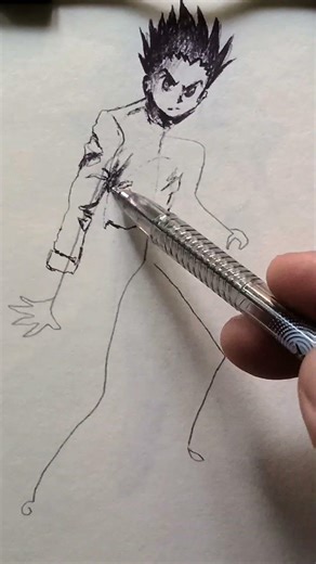 Gon freecs #drawing #drawingguide #art #beginnerarttips #sketch #artclass #drawingtutorial #anime