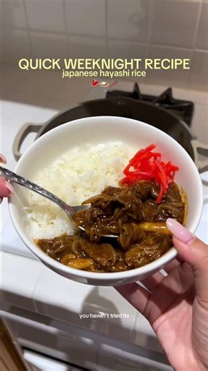 HAYASHI RICE RECIPE 🍛 #japanesefood #japaneserecipe #curryrecipe #weeknightdinners #dinnerideas