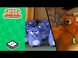 EPIC SHOW DOWN Grizzy Vs The Lemmings|Grizzy and the Lemmings|Boomerang UK - Videos For Kids
