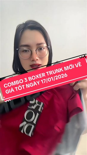 BOXER TRUNK CHẤT COTTON XỊN ĐÉT #ridson #fyp #maumoi #tet2026