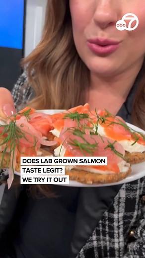 3.1K views · 11 reactions | Introduced by Bay Area-based seafood company Wildtype, these slices of salmon are grown from cells harvested from wild pacific salmon and nurtured in a seed lab. ABC7 News anchor Karina Nova does a taste test to see if it’s legit or if something seems fishy. Would you try it? https://abc7news.com/17463447/ | ABC7 News | Facebook