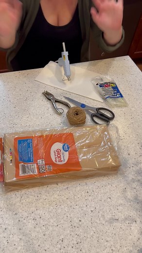 5.5M views · 90K reactions | Let’s make some paper bag snowflakes ❄️ #diy #crafts #christmasdecor #easydecorating #cheaptrick #ChristmasDecorations #paperbagsnowflake | Hilariously Myself | Facebook