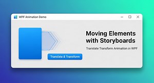 Moving Elements with Storyboards: TranslateTransform Animation in WPF