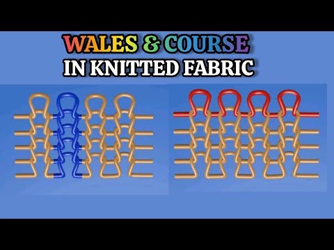 What is Wales & Course in Knitted Fabric