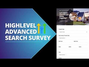How to Use the HighLevel Advanced Search Survey App | Tutorial