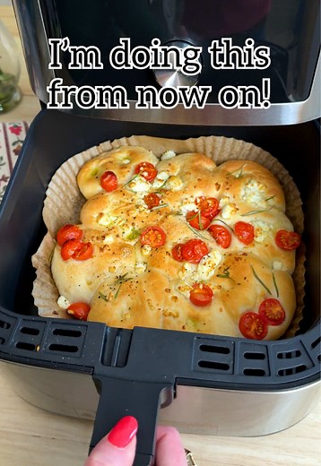 Focaccia Fácil en Freidora de Aire