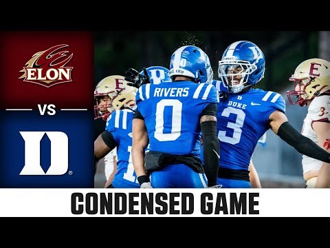 Elon vs. Duke Condensed Game | 2025 ACC Football