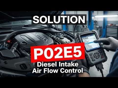 How To Fix P02E5 OBD II Error Code - Diesel Intake Air Flow Control