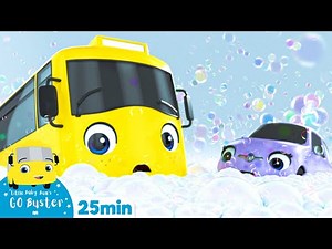The Bubble Bath - Go Buster the Yellow Bus | 20 min of Nursery Rhymes & Cartoons | LBB Kids