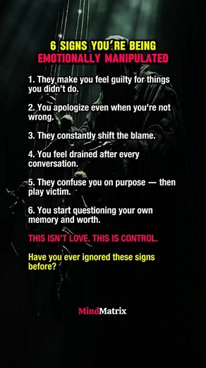 100K views · 367 reactions | 6 signs you’re being emotionally...